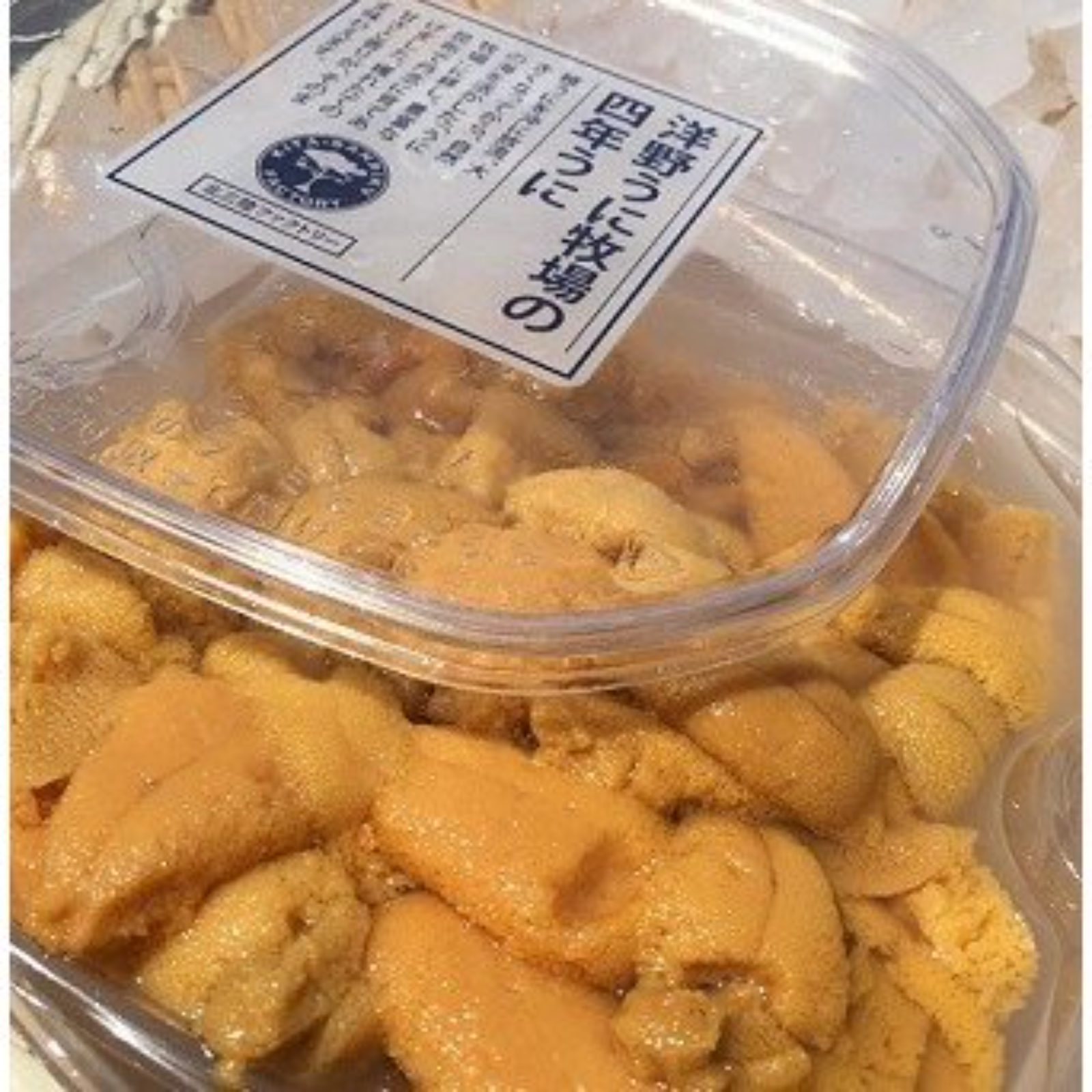 なば塩水ウニ4パック 洋野うに牧場の四年うに「塩水うに」（キタムラサキウニ／塩水パック