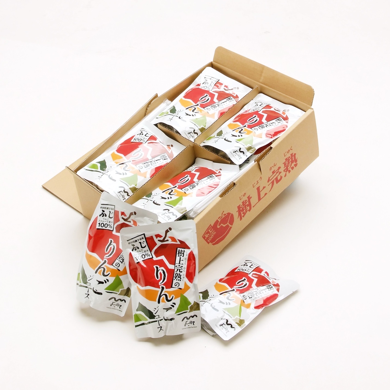 樹上完熟りんごジュース（ふじ）20袋入 ｜ 飲料/ジュース 産直アウル