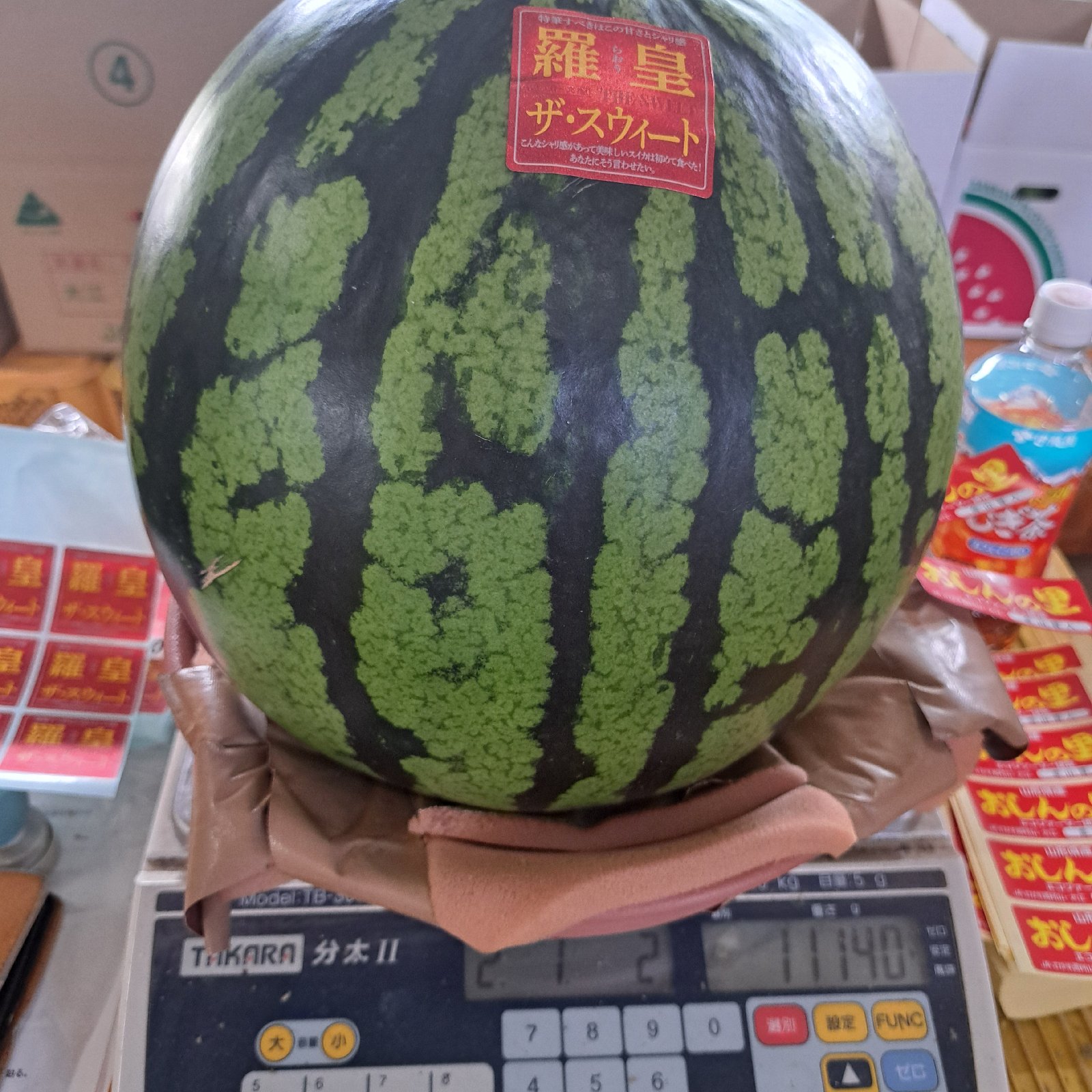 山形県産 すいか 羅皇ザ・スウィート 6Lサイズ 家庭用 ｜ 果物/スイカ