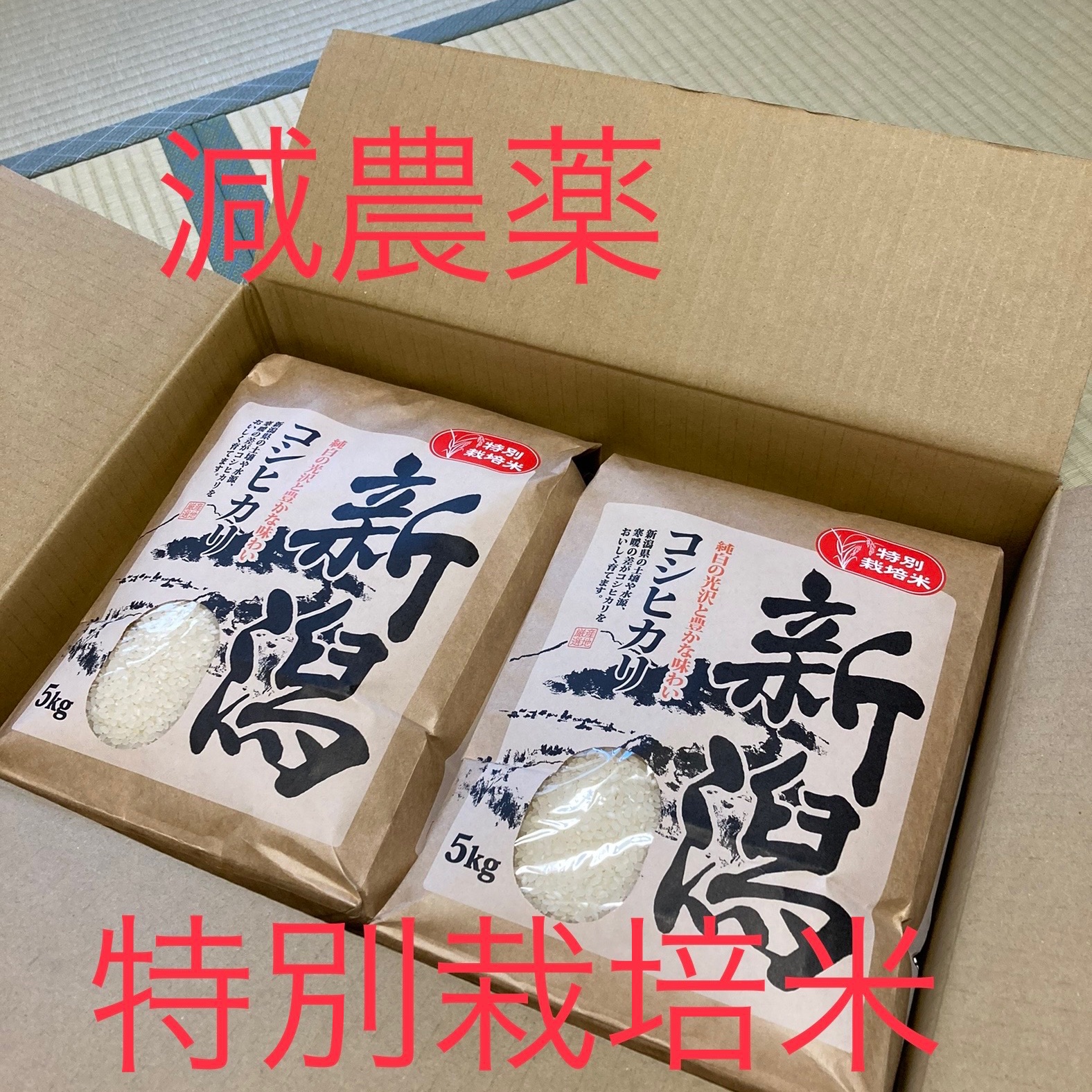 新米 甘くて美味しい！ 新潟県産コシヒカリ 減農薬の特別栽培米 玄米
