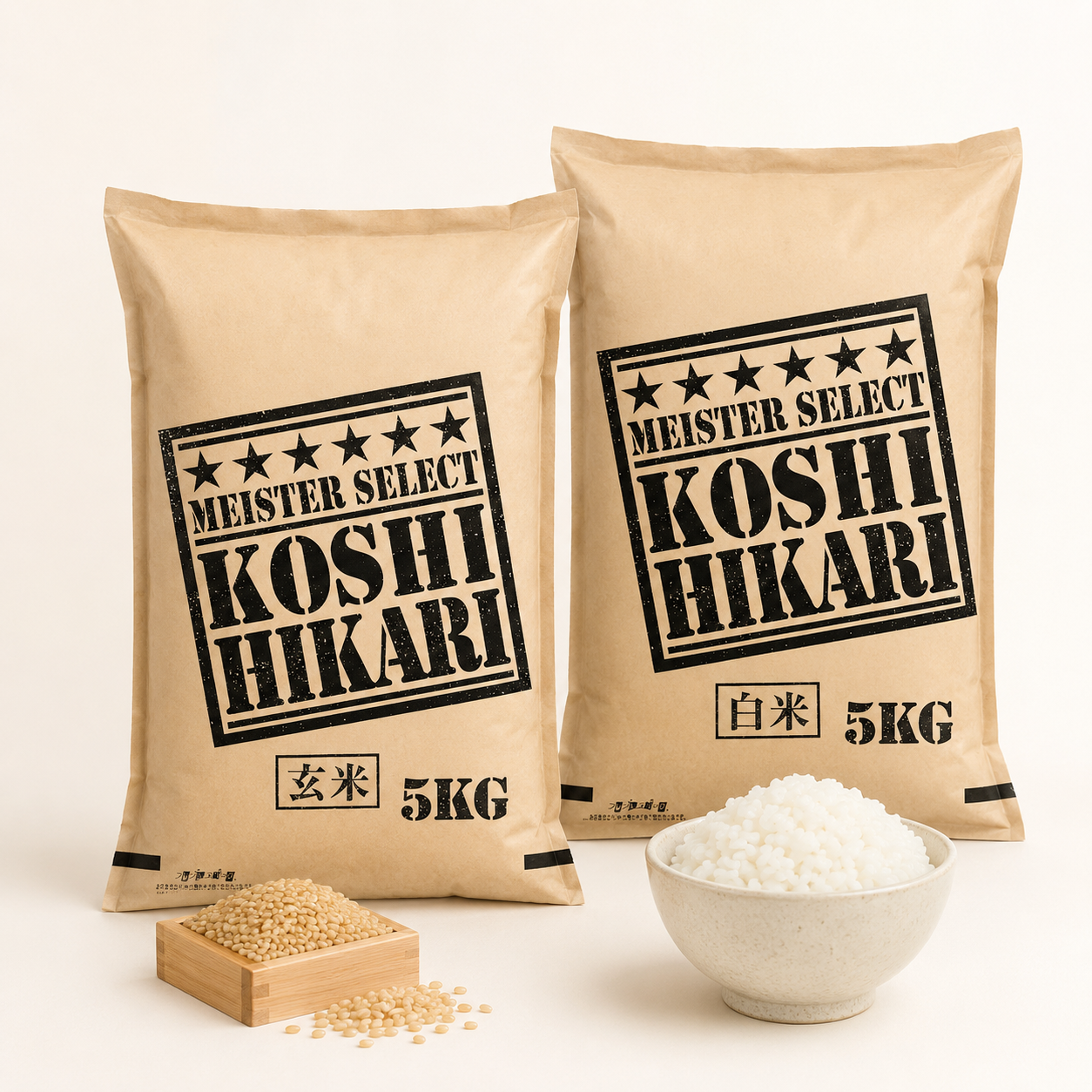 棚田米こしひかり白米5kg玄米5kg(計10kg) ｜ 米・穀物/お米セット