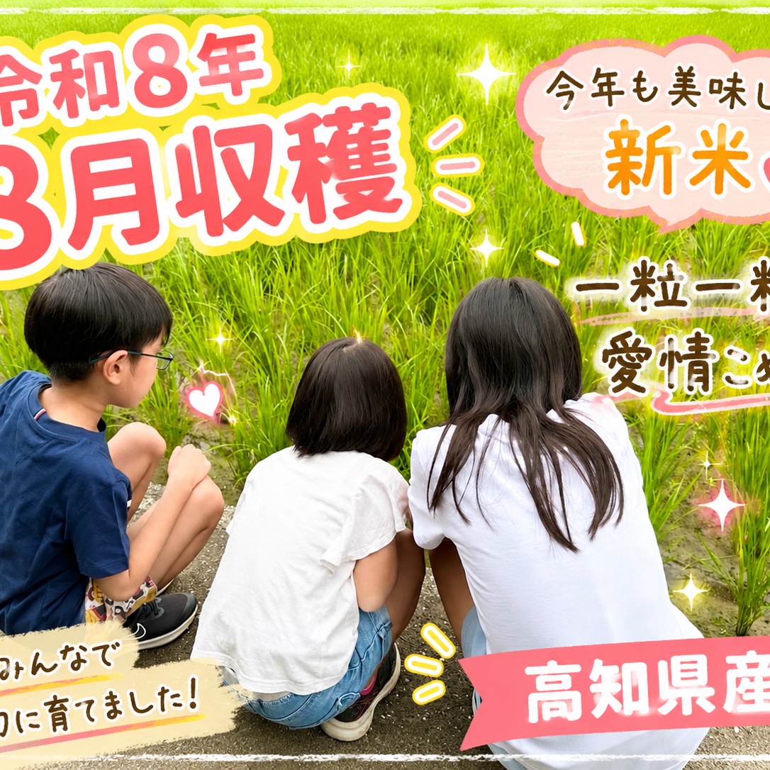 令和8年8月収穫！！高知県産コシヒカリ玄米30kg ｜ 米・穀物/玄米 産直