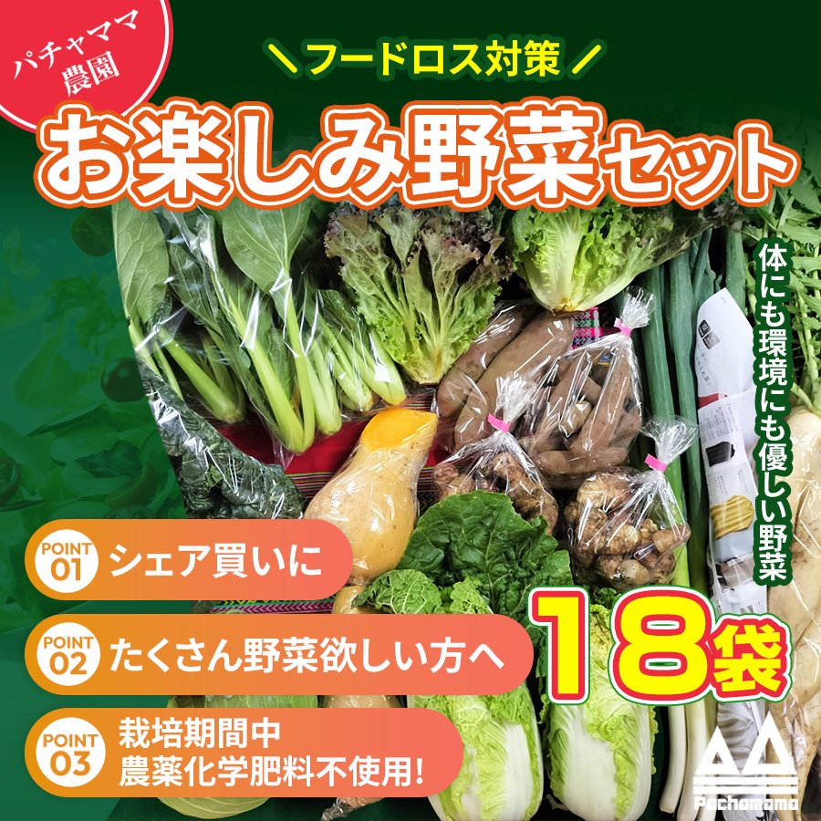 野菜18袋 お楽しみ野菜セット ｜ 野菜/野菜セット・詰め合わせ 産直