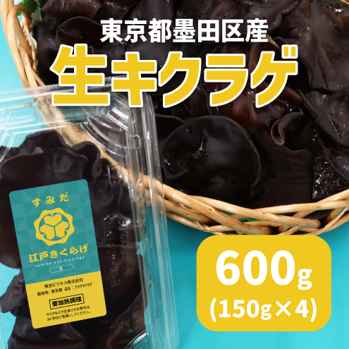 東京都墨田区産 生キクラゲ600g（150g×4パック） | 野菜/きのこ 産直