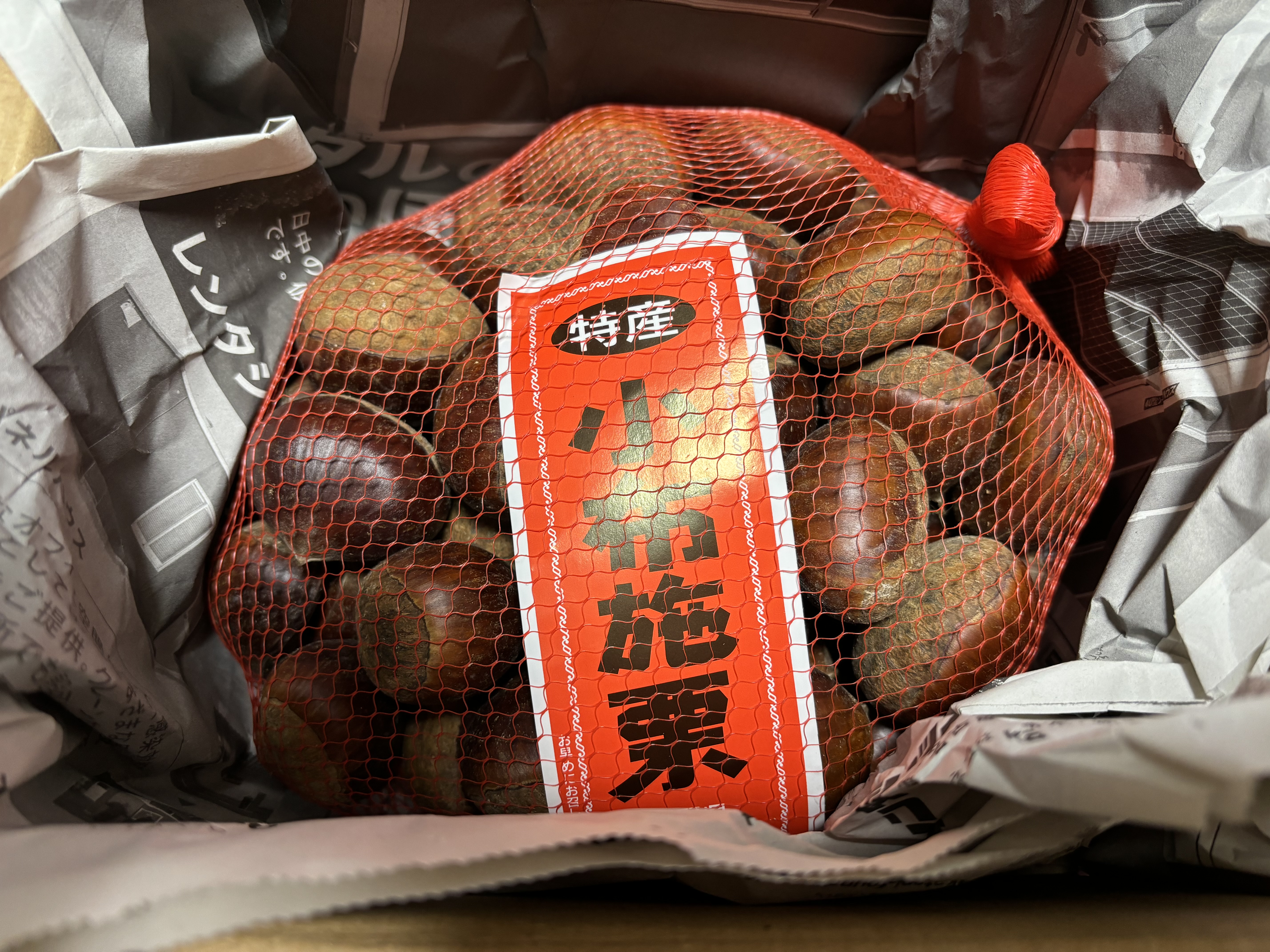 早い者勝ち！！ラスト！　小布施栗　割れ栗　3L以上～ミックス大玉　６キロ こばやし園 長野県小布施の栗【生栗】2Lサイズ以上_約2kg
