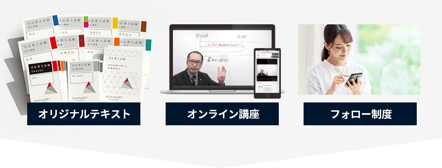 オリジナルテキスト、オンライン講座、フォロー制度