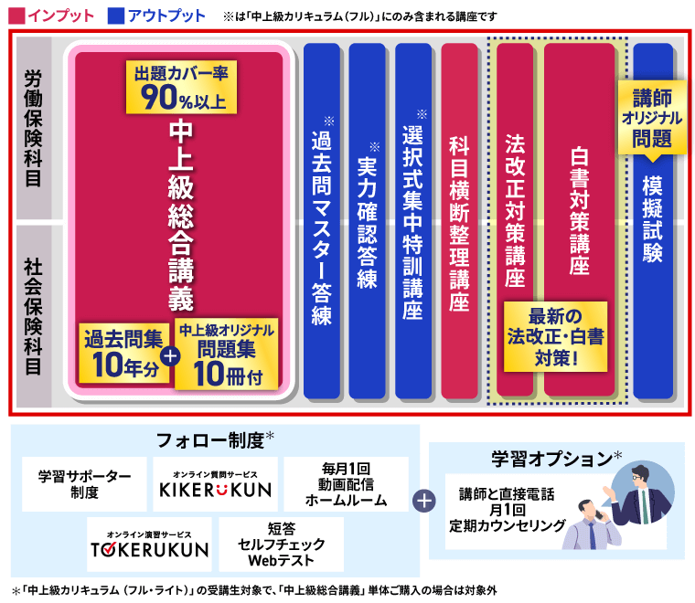 2024年アガルート社労士講座「中上級カリキュラム」 社労士試験｜【2025年合格目標】中上級総合講義／中上級