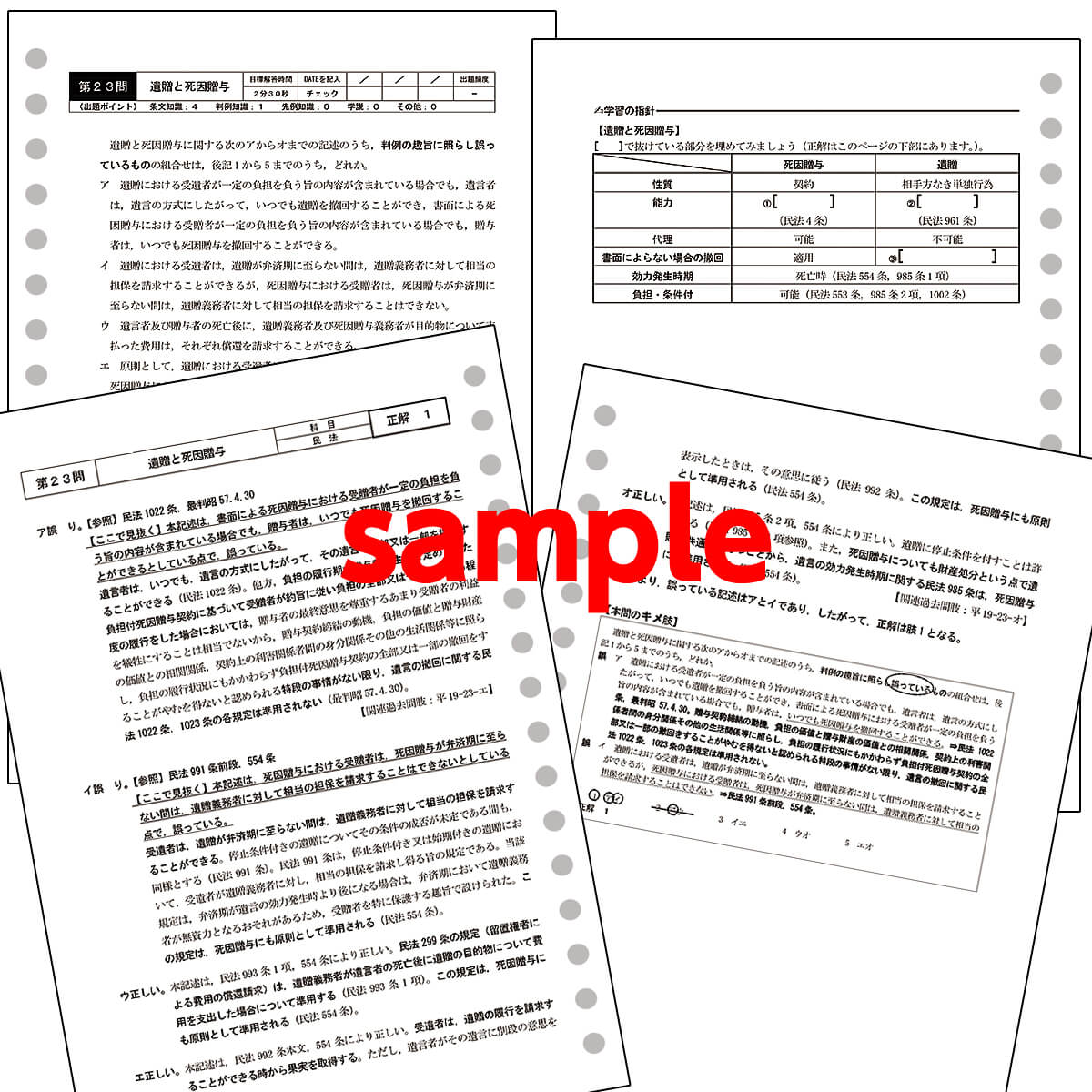 2023年度 辰巳法律研究所 司法書士試験対策 全国総合模試 第1・2回 辰已法律研究所×アガルートアカデミー「司法書士 全国総合模試