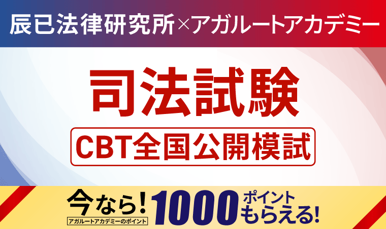 2025年　司法試験全国公開模試　全科目セット 辰已法律研究所×アガルートアカデミー 司法試験「全国公開模試