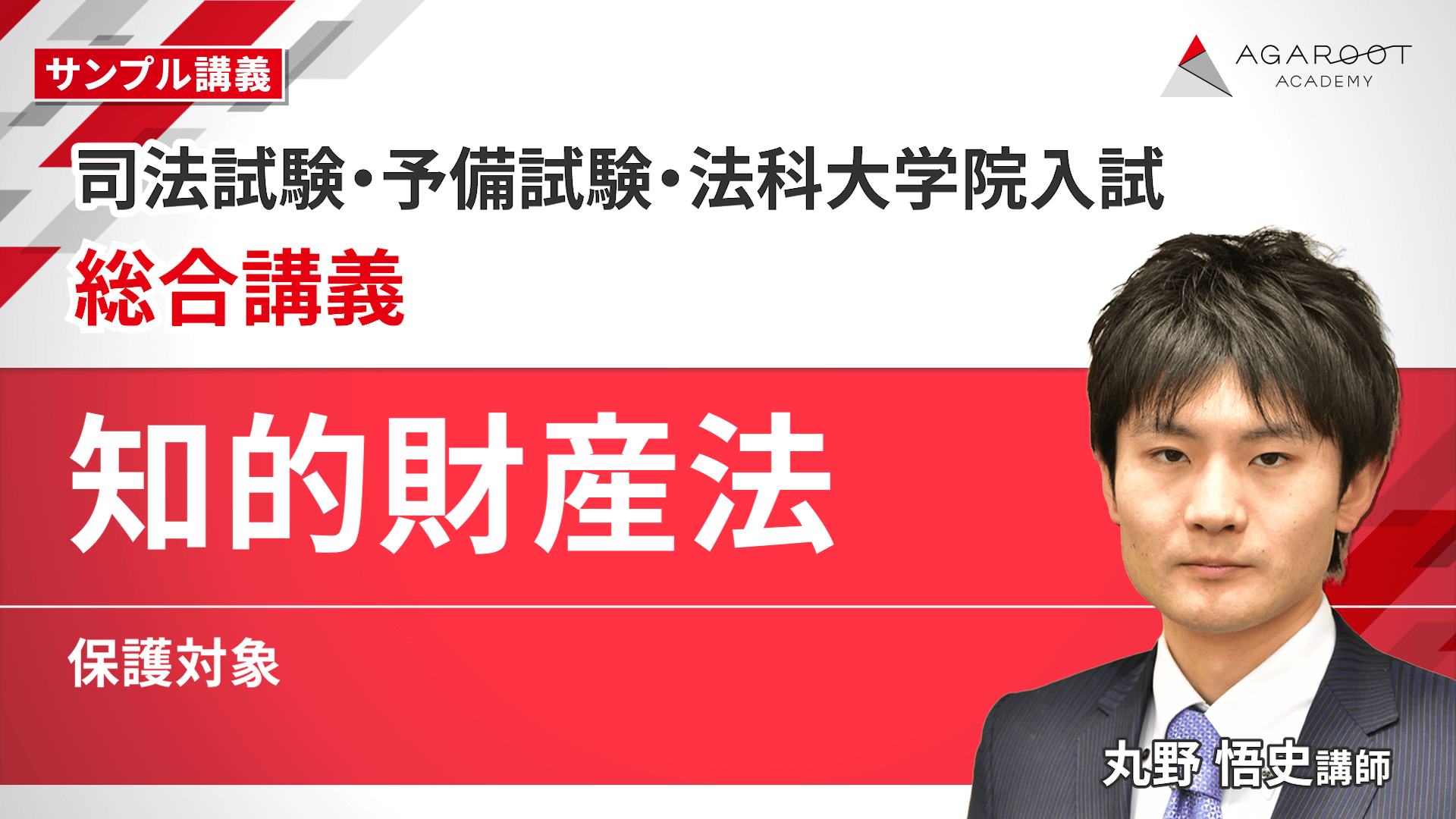 知的財産法　アガルート　選択科目　4講座パック　司法試験予備試験　論証　総合講義 2026・2027年合格目標】司法試験・予備試験｜知的財産法 総合