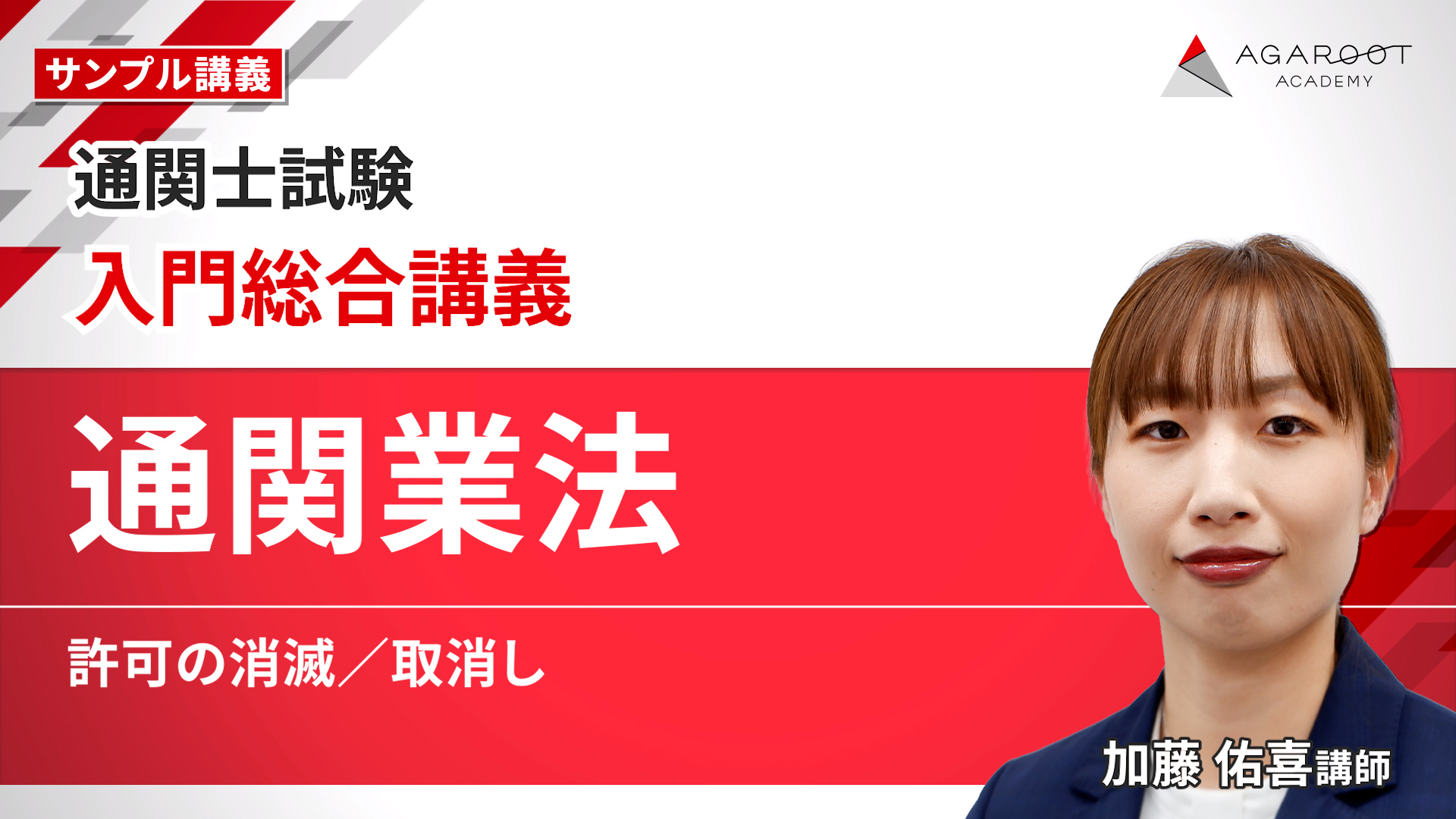 入門総合講義「通関業法」許可の消滅/取消し
