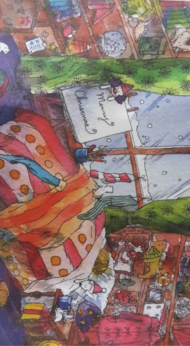 139 - 聖誕卡封面 水彩