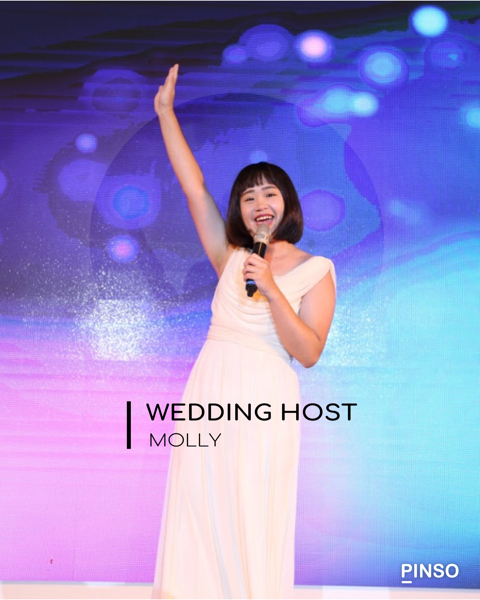 提供婚禮背板出租台中服務的專家婚禮主持Molly