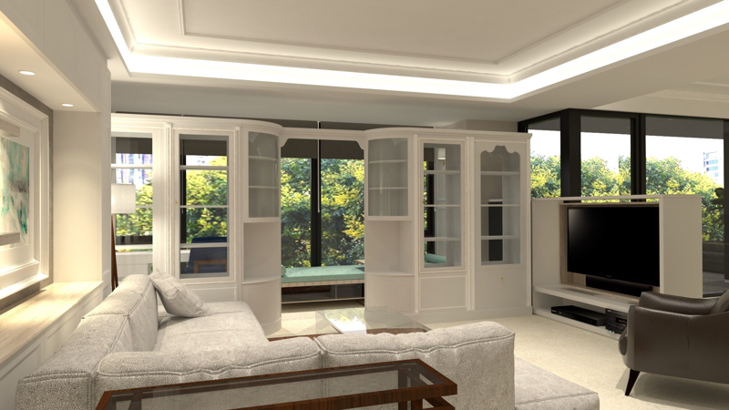 Lacey Huang - 3D圖 住宅 客廳