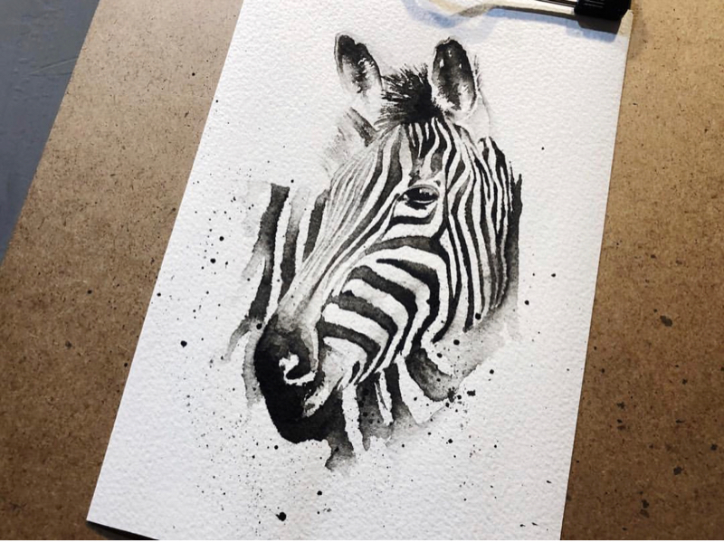 Michelle - 水彩/動物