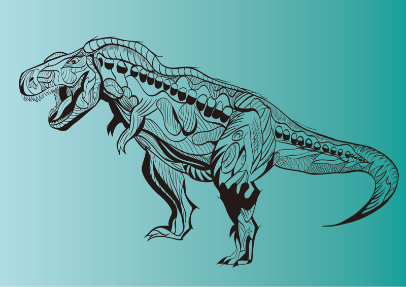 蔡馥伃 - Ai插畫-暴龍