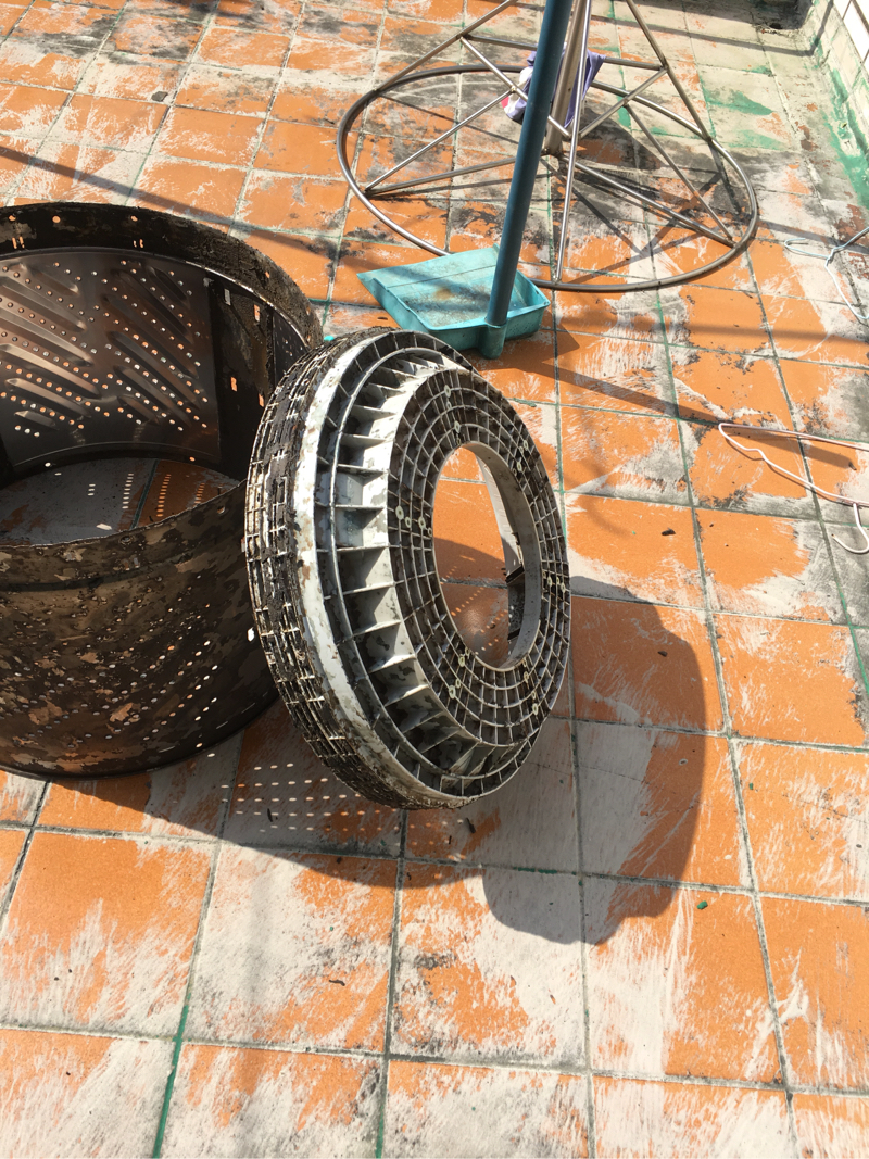 白天工坊洗衣機清潔家 - 清洗前