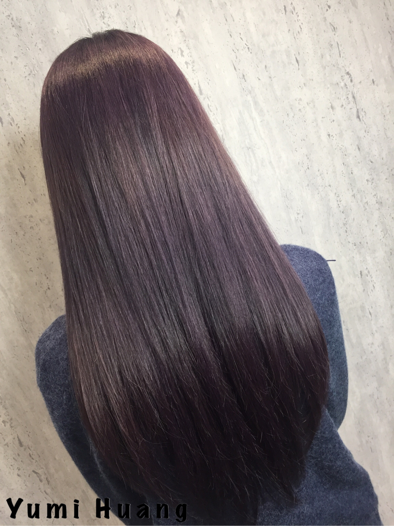 出色時尚染護 - 深紫灰髮色