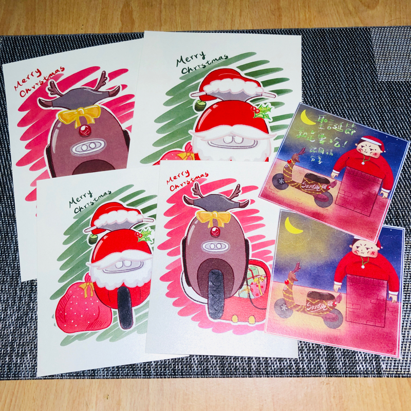 無 - 聖誕卡片插畫