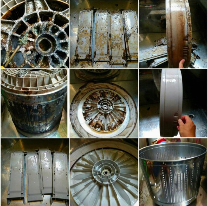 哇槽霸到府拆洗洗衣機 - 對比實拍圖