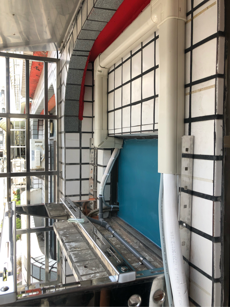 翰新冷氣空調 - 冷氣管路管槽配置
冷氣排水硬管配置