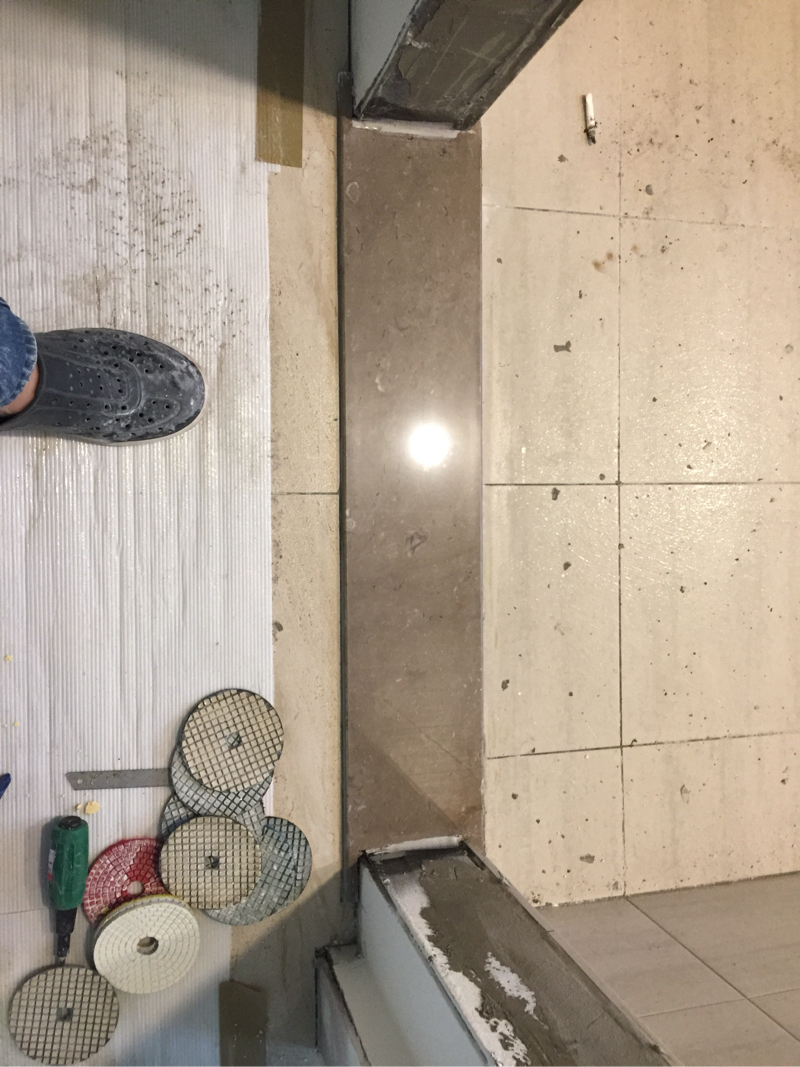 淞鴻石材美容 - 研磨 拋光 處理後