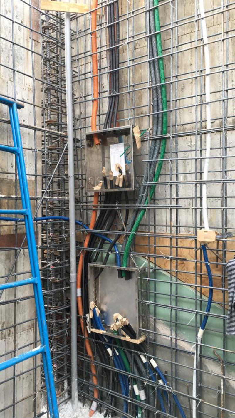 和輝水電 - 樓板配管施工