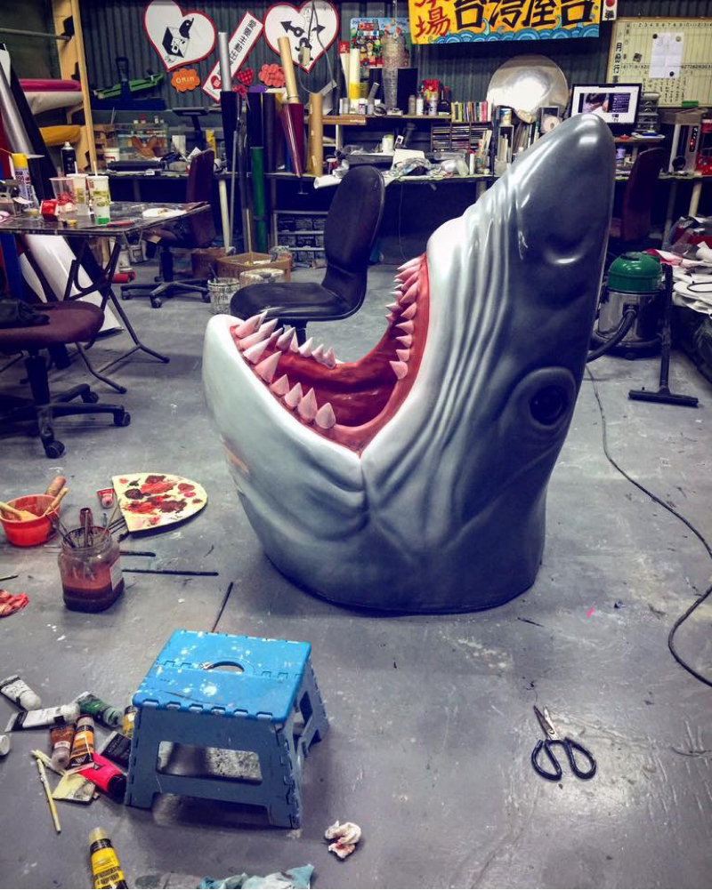 晶奇藝術行銷有限公司 - 海產店店頭公仔製作