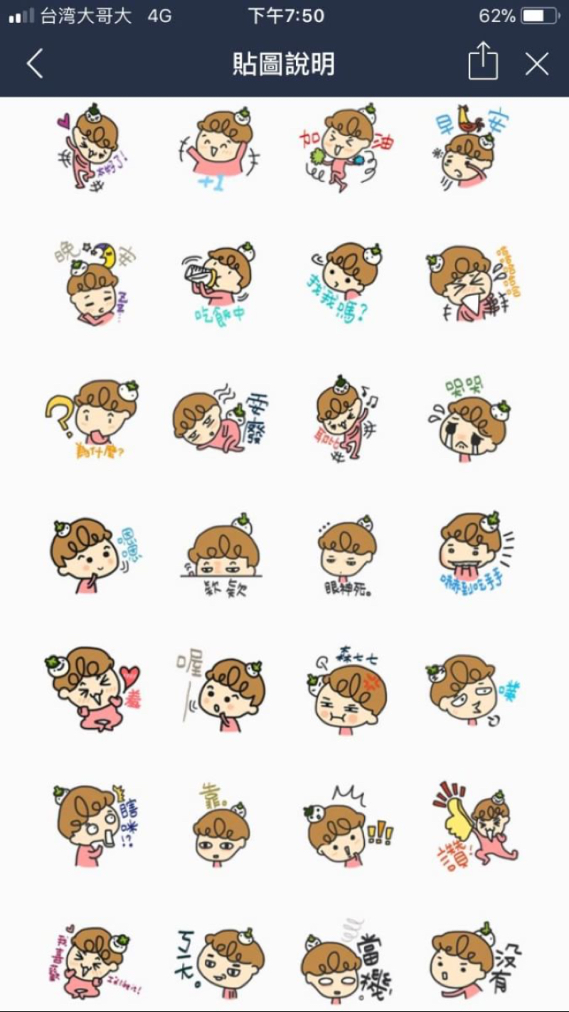 樂咖夫婦 - 貼圖示範（我的女兒版本）