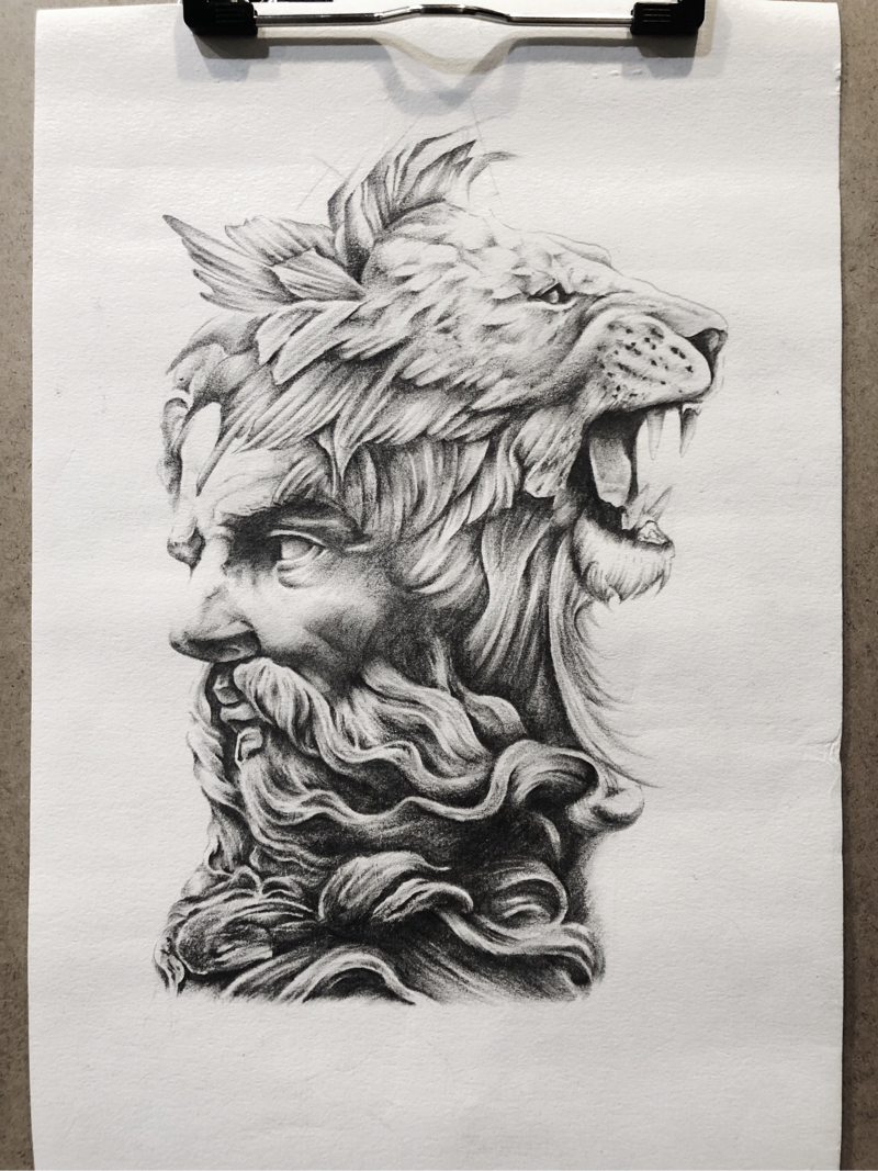 Michelle - 素描/石膏像組合