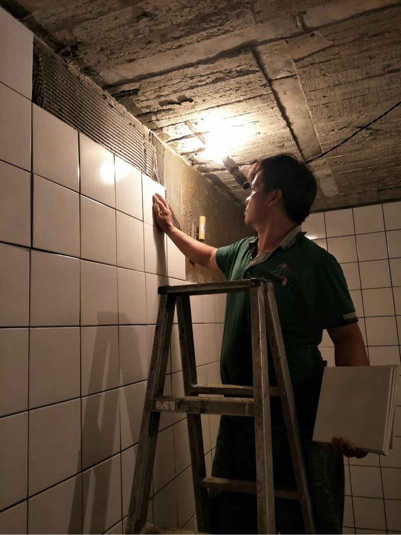 秝翔工程行 - 水塔貼磚