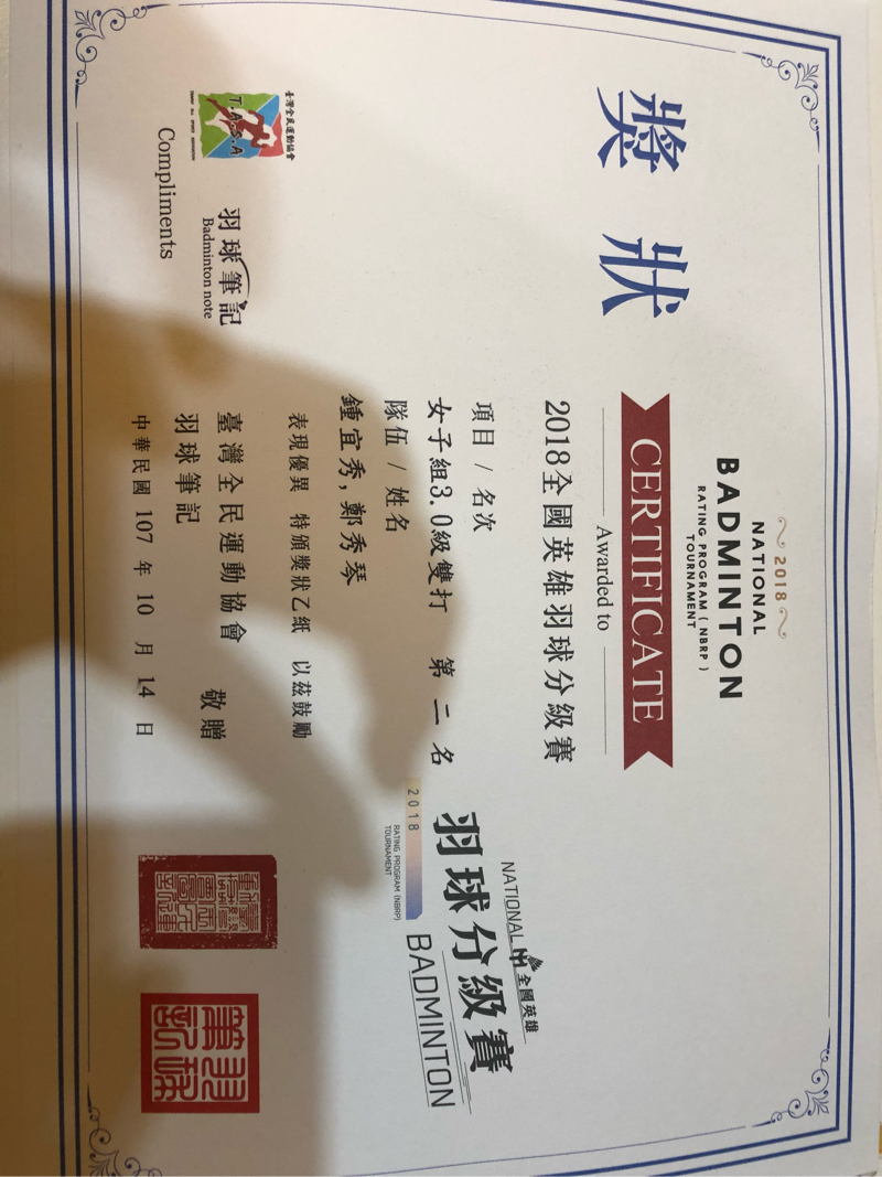 鄭秀琴羽球教學 - 