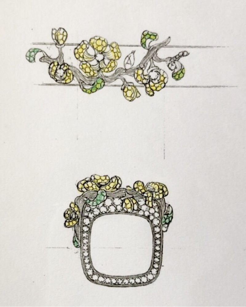 尙雋設計（CLAIRE) - 古畫木花/戒指