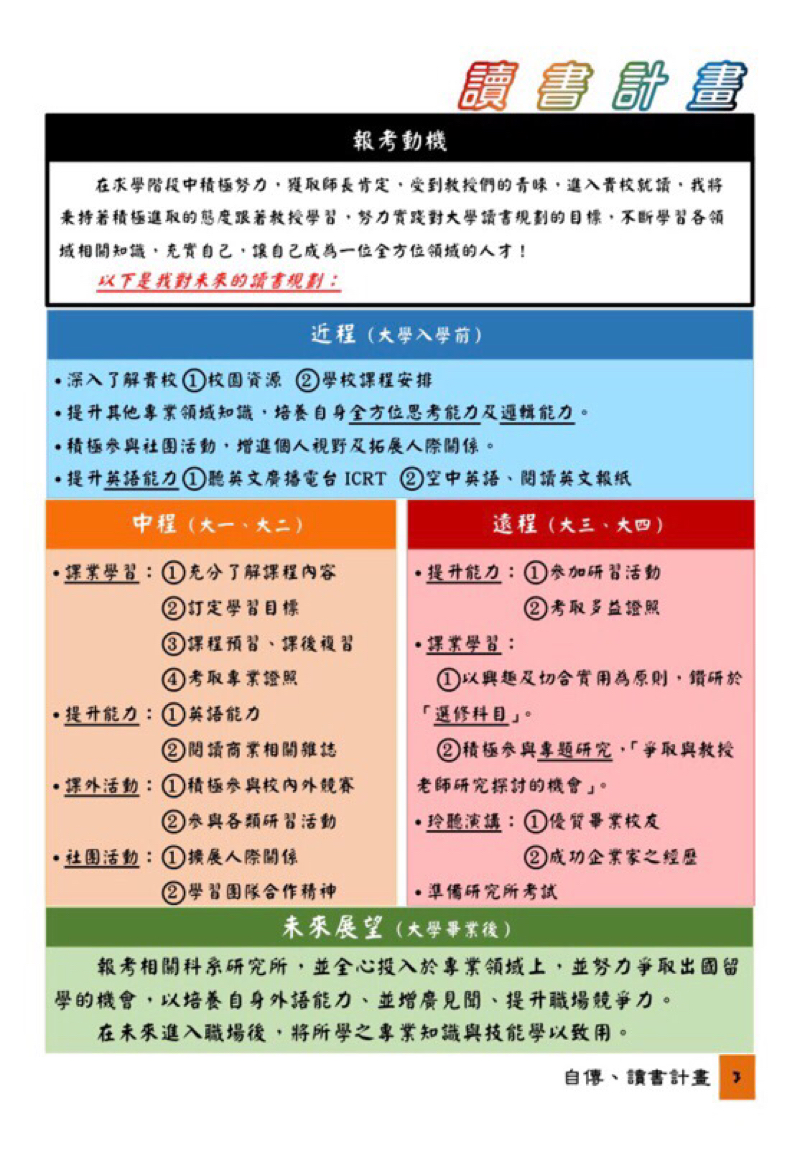 陳柔 - 備審資料設計排版《致理科技大學》