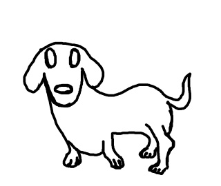 原創插畫有稿頭 - 試畫臘腸狗動作 5