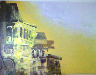 三顆石頭 - 義式餐廳壁畫