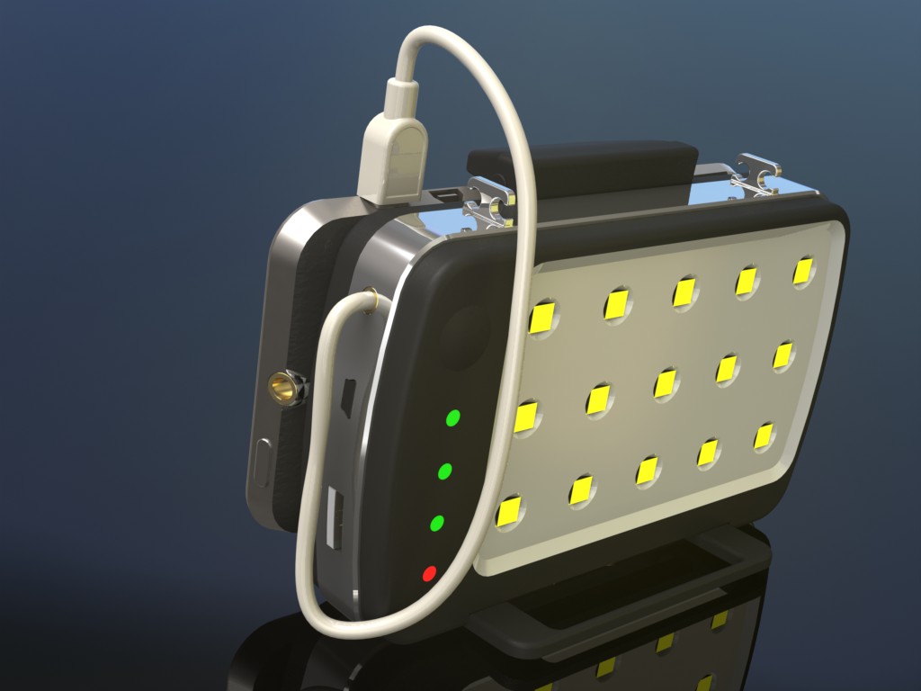 舜奕設計............ - 行動電源暨照明使用,活動可調夾具,適合各種規格手機.