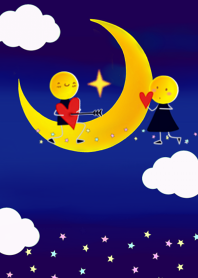 麗兒愛芊 - 月亮情侶
月亮先生和月亮小姐相愛的日常。
https://store.line.me/themeshop/product/0c3de91f-a47f-4c3c-bcce-7f897288d294/zh-Hant