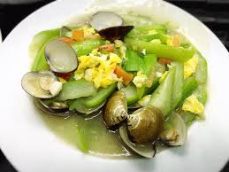 Linda cooking studio - 絲瓜蛤蜊