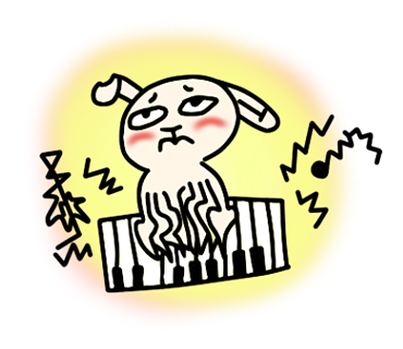 麗兒愛芊 - 墨魚兔
古靈精怪的墨魚兔，有著兔子的可愛和墨魚的難纏。快快把牠帶回家吧！
https://store.line.me/stickershop/product/1284903/zh-Hant