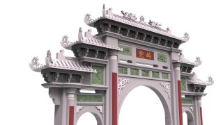 石基企業有限公司 - 全石材牌樓