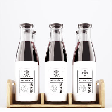 底醞敘事股份有限公司 - 零 Zero 清洗液
商品包裝 logo設計
時間：2015
作者：劉士齊