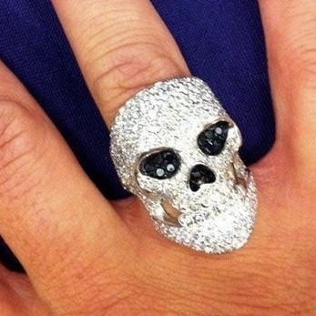 立言設計製作公司 - 全鑽骷顱頭戒
