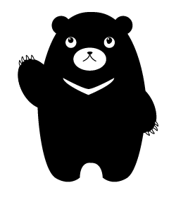 十具 - 就學期間製作教具書之內頁插圖-台灣黑熊-使用工具:Illustrator