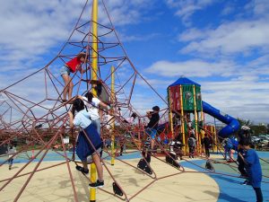 「大和ゆとりの森」の広～い芝生でピクニックやバーベキュー！大型遊具も充実