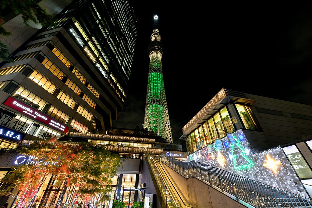東京スカイツリータウンのイルミネーション/（東京都/墨田区）