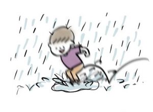 傘もイヤ!長靴もイヤ!でも水たまりはだーいすき!| イヤイヤ期エピソード⑯