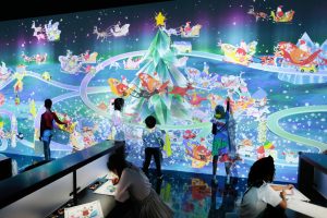 「お絵かきクリスマス」開催！お台場・チームラボボーダレスで冬の特別な体験を