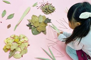 落ち葉アート&フロッタージュで遊ぼう!ハリネズミ、ライオン、恐竜…動物も簡単?!