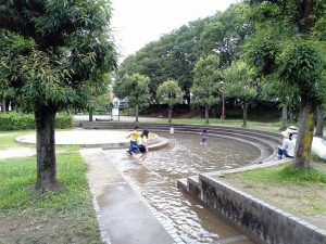 与野公園(さいたま市)の全長150m“じゃぶじゃぶ水路”で水遊び!遊具もチェック